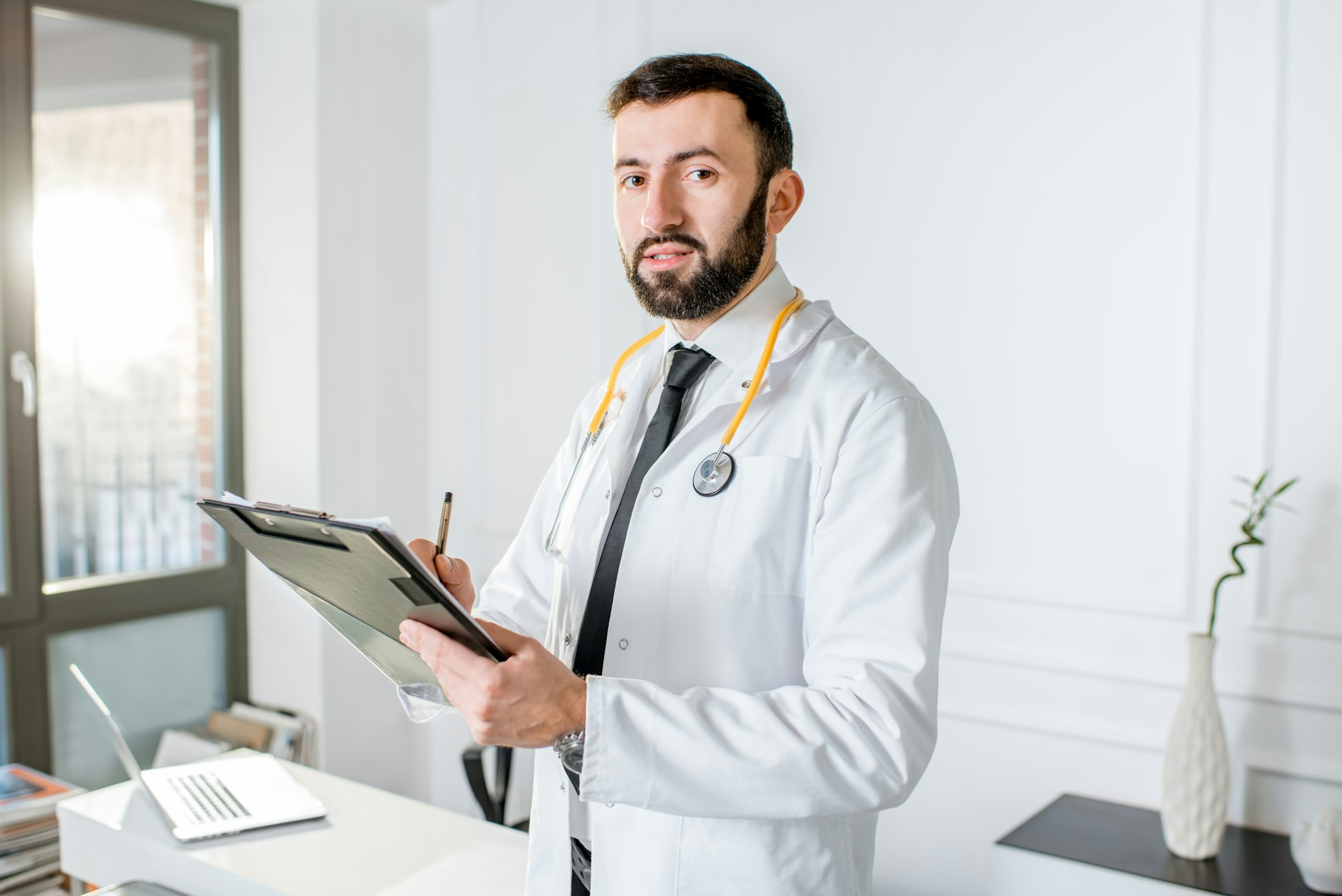 Doctor portrait indoors